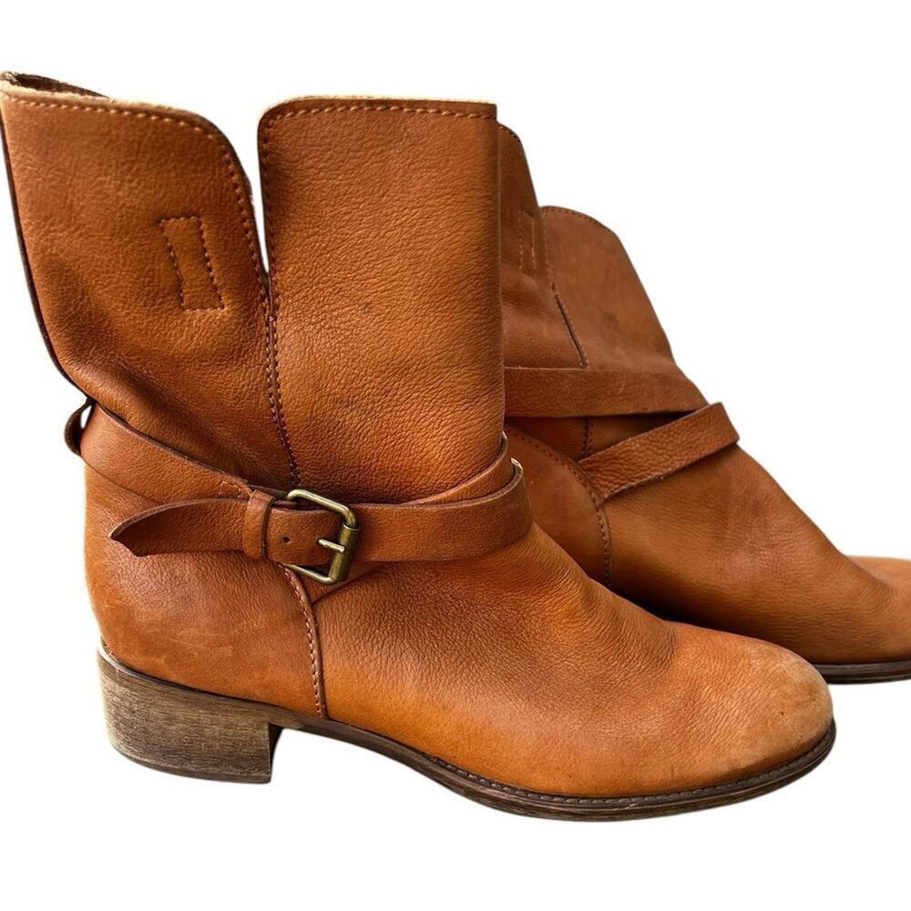 J.Crew women’s 7 1/2 Ryder leather short boot